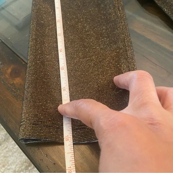 Alice + Olivia Gold Bronze Dress Back Mesh Detail size 6 - Picture 14 of 15